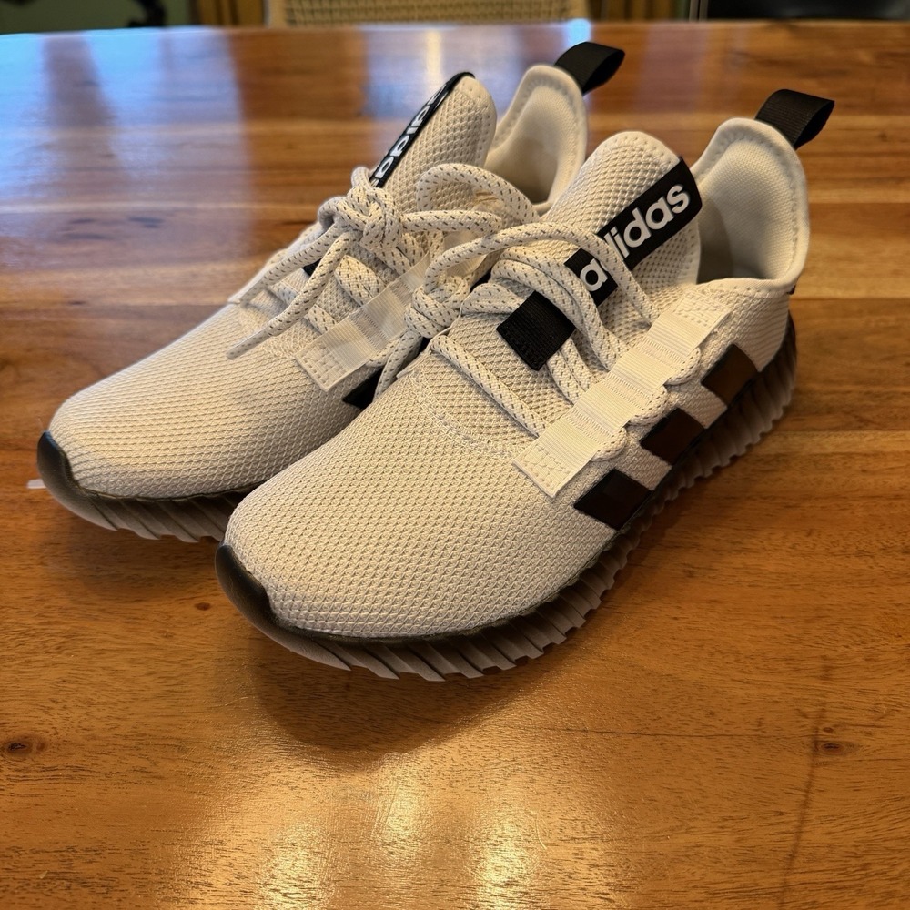 Adidas Kaptir 3 Sneaker Running Shoe Athletic White Trainer Women's 7.5 Mens 6.5